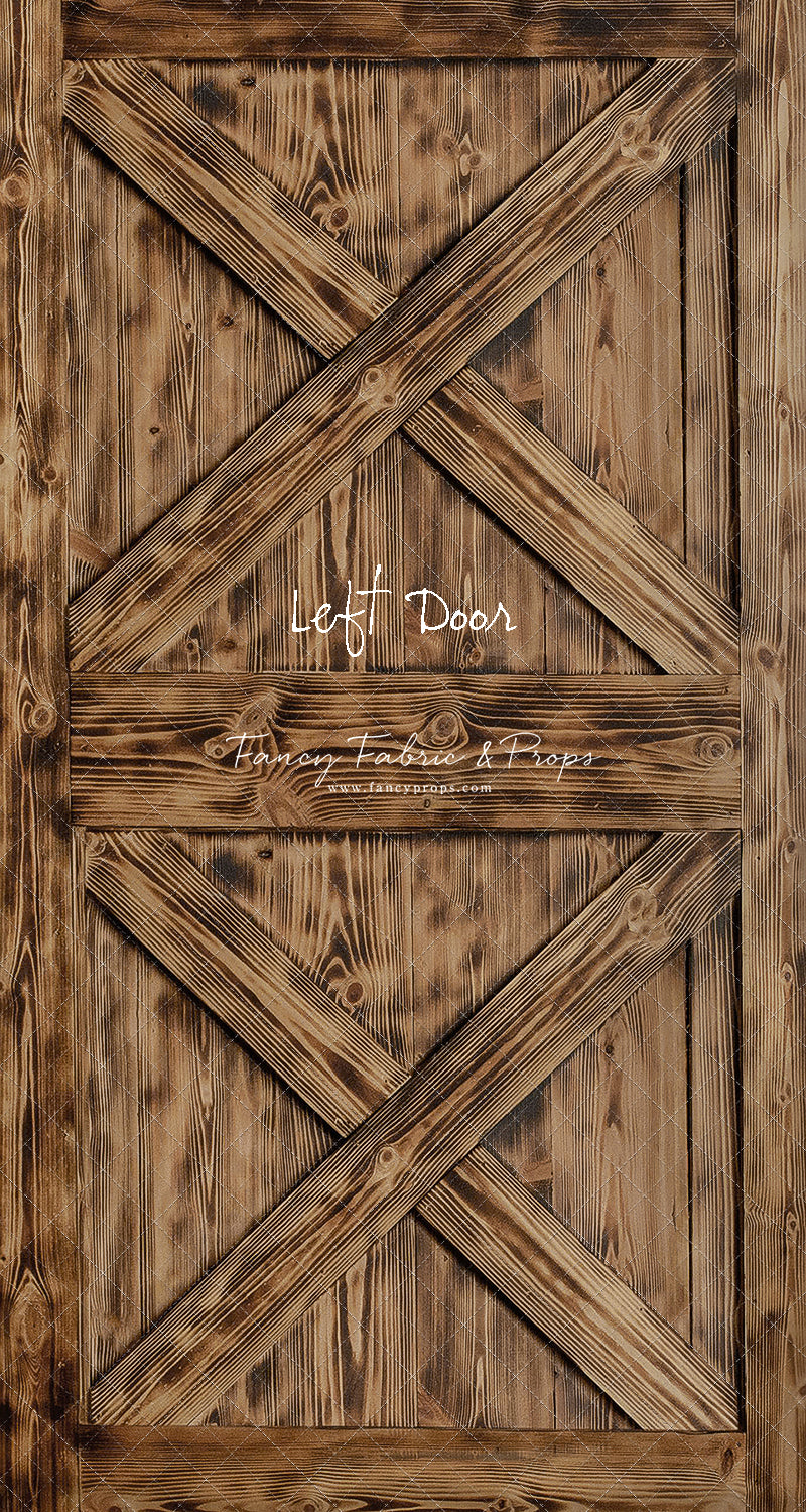 Burned Barn Door - Slimline Drop For OG Fancy Lite System - Slimline Panels