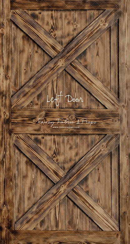 Burned Barn Door - Slimline Drop For OG Fancy Lite System - Slimline Panels