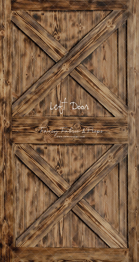 Burned Barn Door - Slimline Drop For OG Fancy Lite System - Slimline Panels