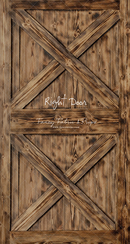 Burned Barn Door - Slimline Drop For OG Fancy Lite System - Slimline Panels