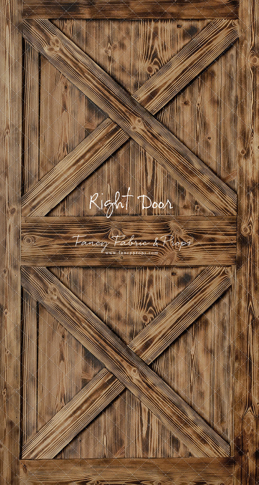 Burned Barn Door - Slimline Drop For OG Fancy Lite System - Slimline Panels