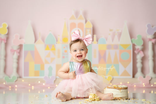 RTS Castle Block Party - 90x60" Wrinkle-Free Fabric - Banding/Dirt - 60% Off