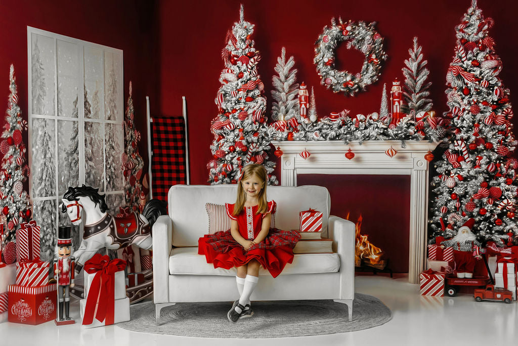 Candy Cane Mantle 2pc Room