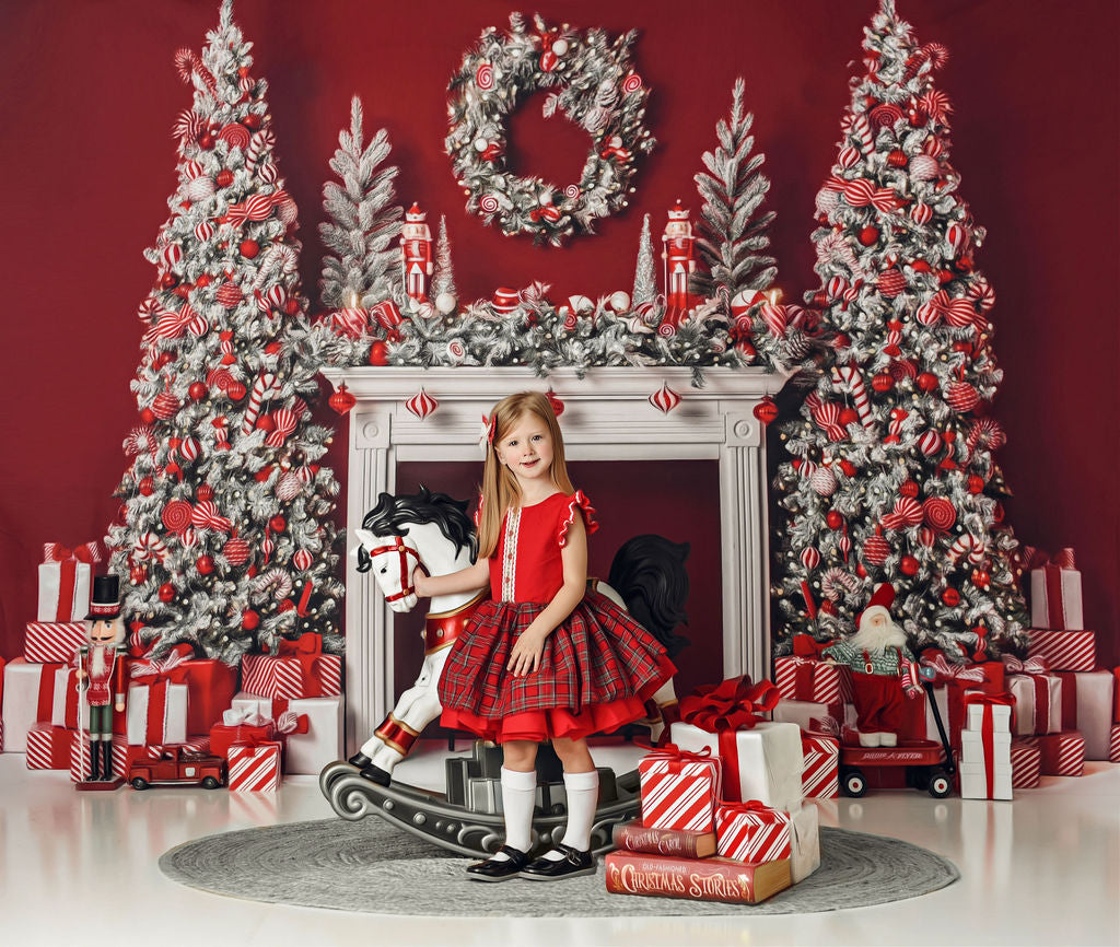 Candy Cane Mantle 2pc Room