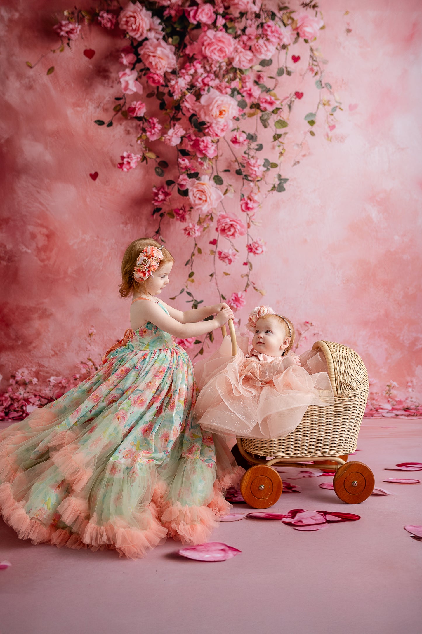 Cascading Rose Canvas - Sweep Sizes Only