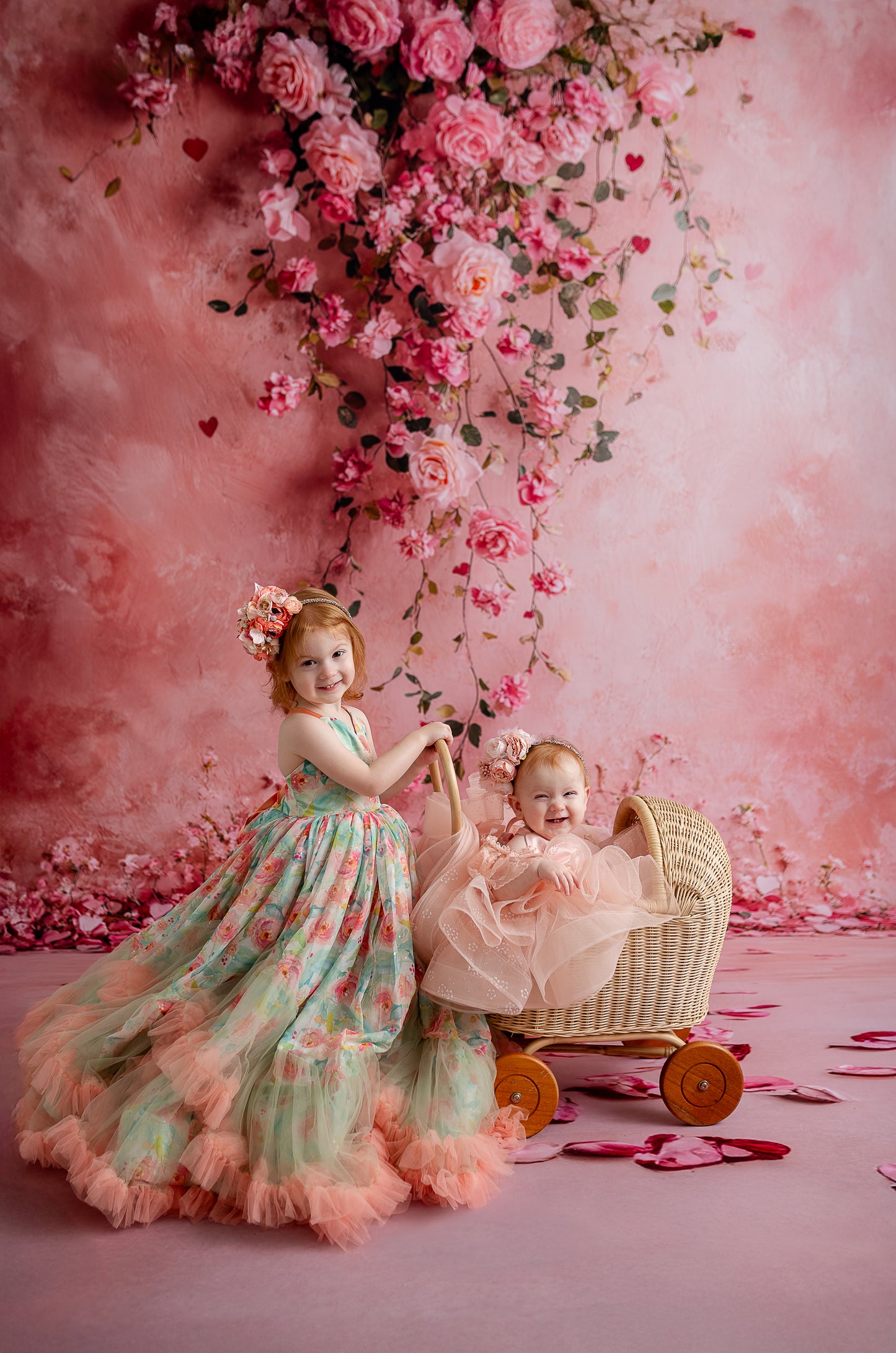 Cascading Rose Canvas - Sweep Sizes Only