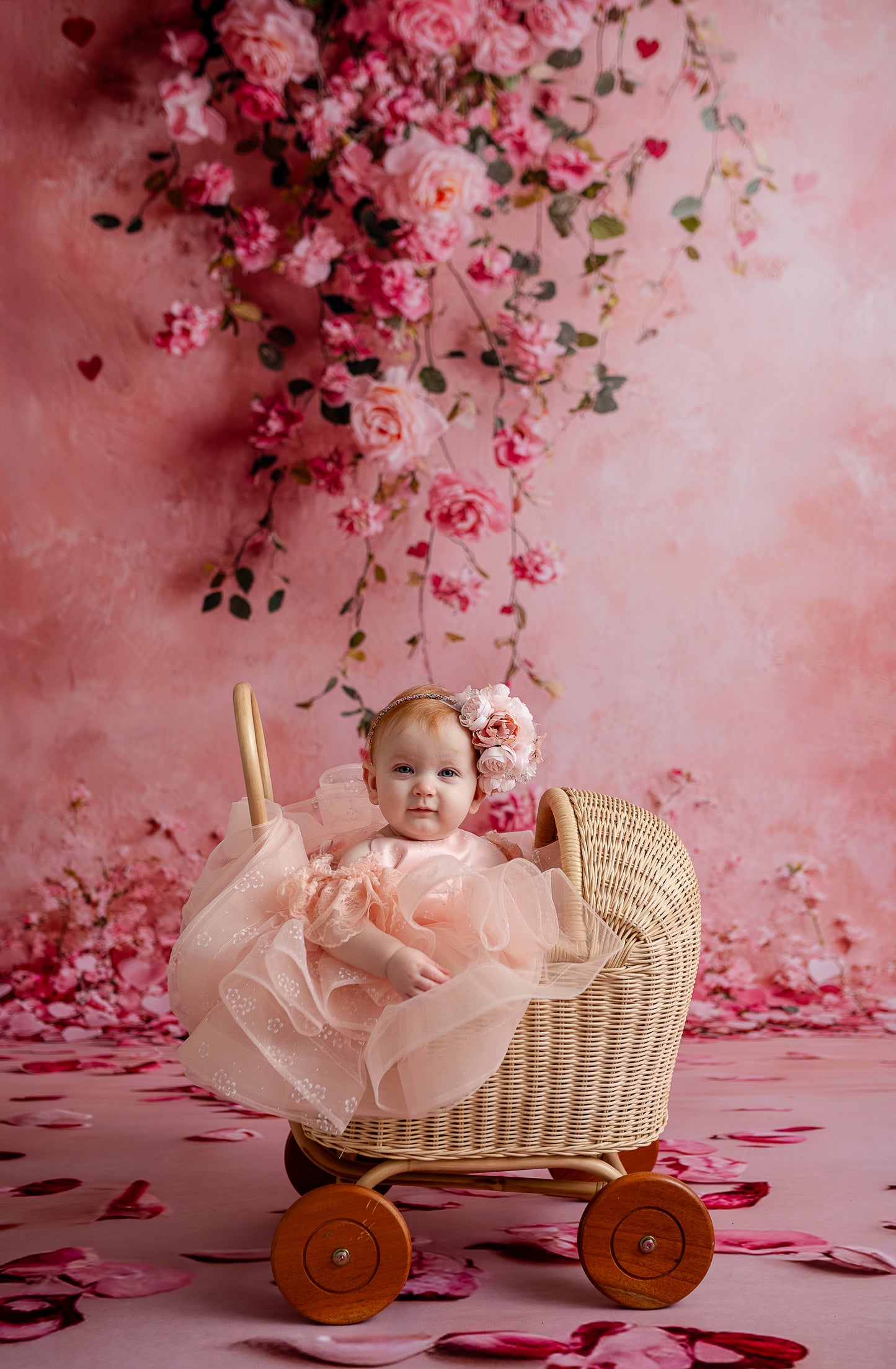 Cascading Rose Canvas - Sweep Sizes Only