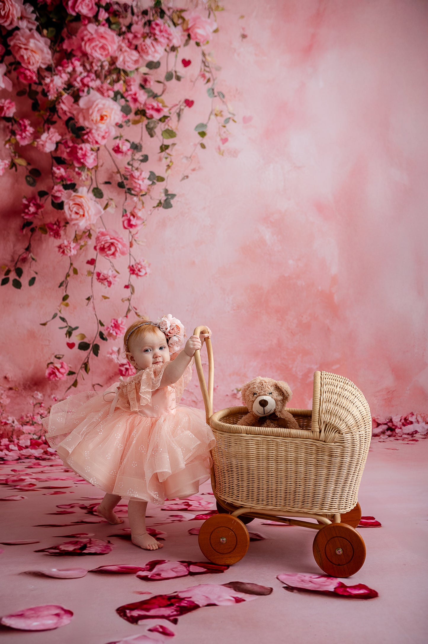 Cascading Rose Canvas - Sweep Sizes Only