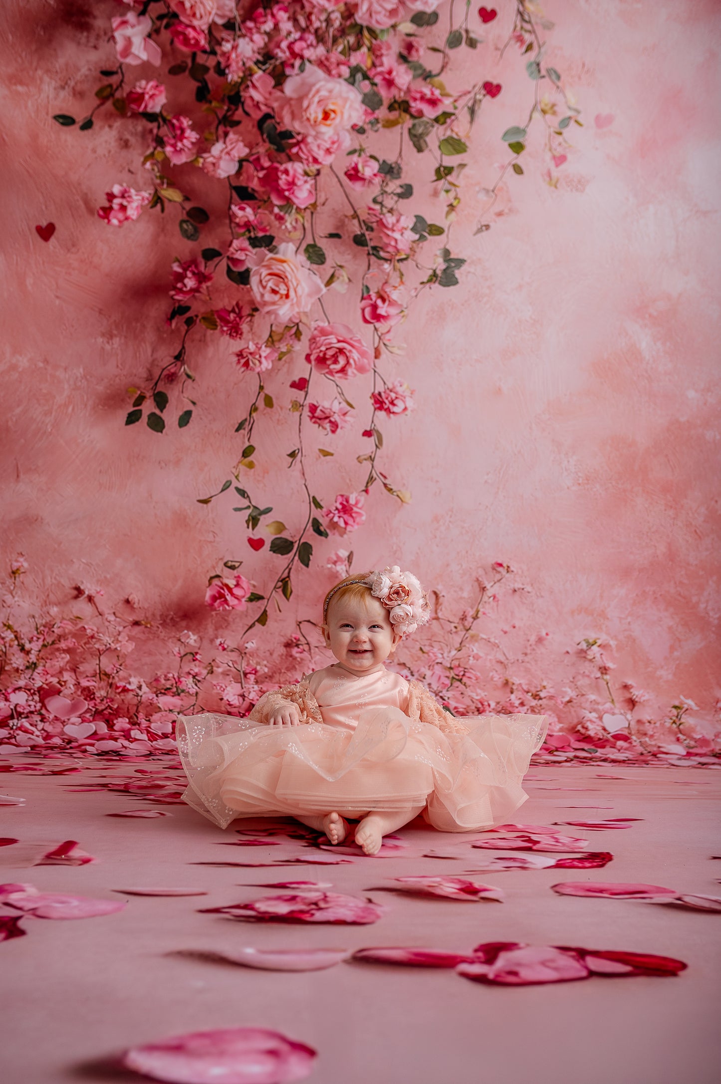 Cascading Rose Canvas - Sweep Sizes Only