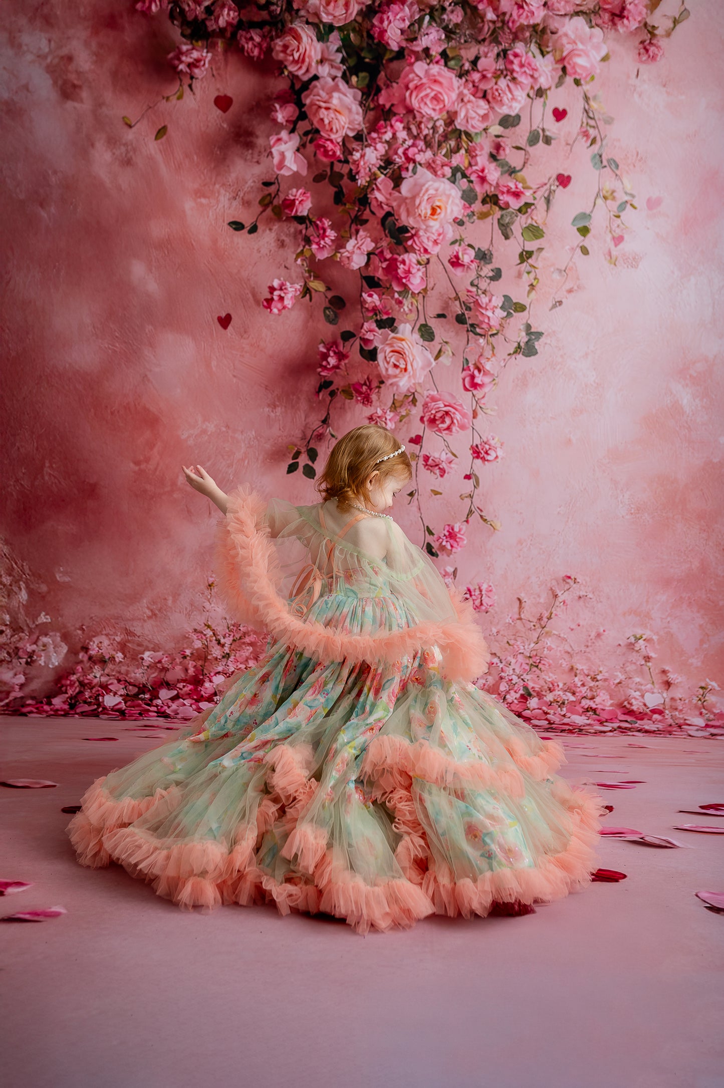 Cascading Rose Canvas - Sweep Sizes Only