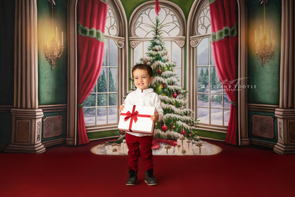 Cathedral Christmas - Red Carpet Option - with Sweep Option