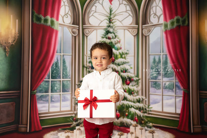 Cathedral Christmas - Red Carpet Option - with Sweep Option