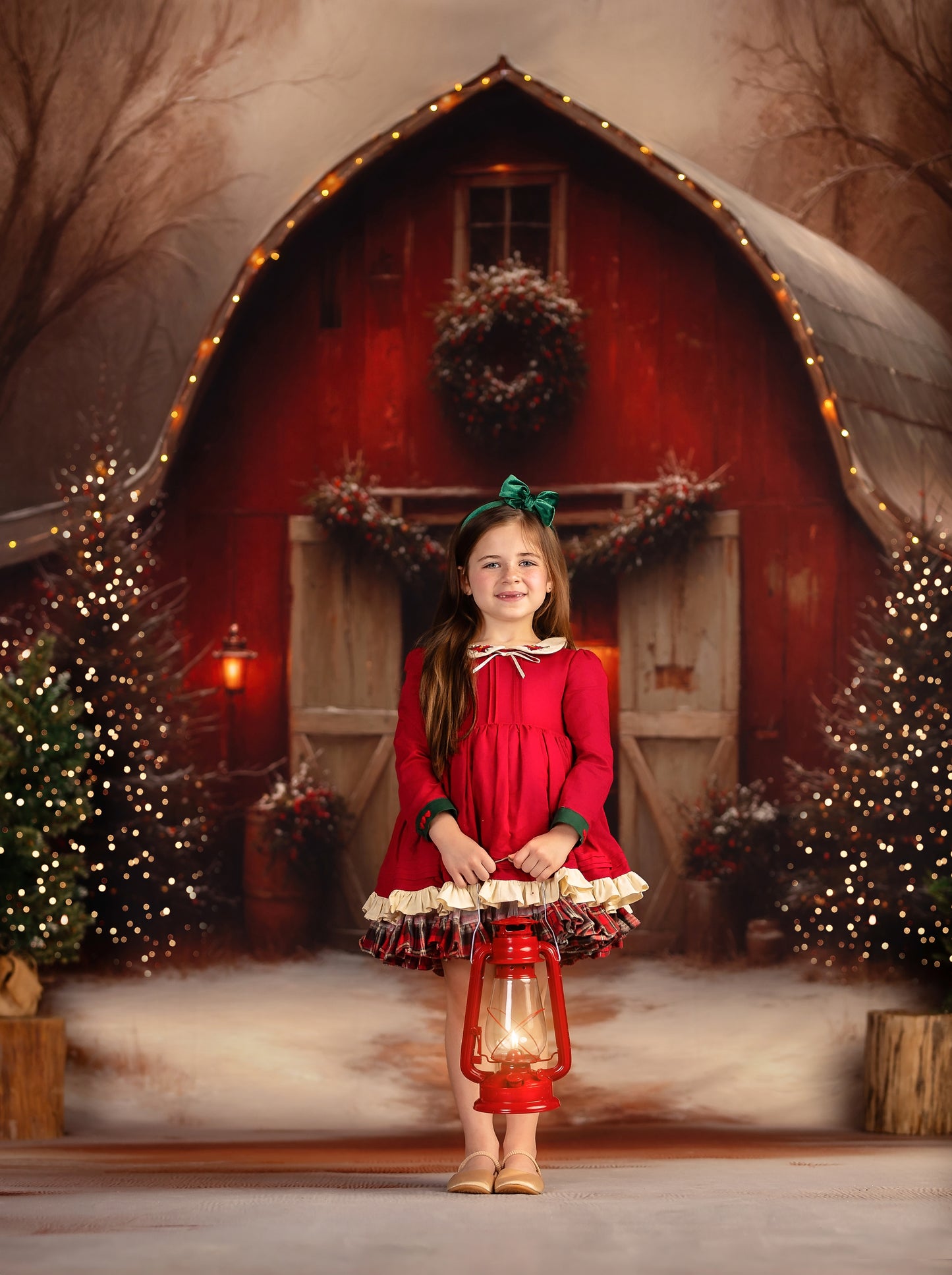Christmas Barn Glow - with Sweep Option