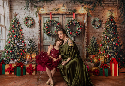 The Christmas Cabin Porch - with Sweep Option