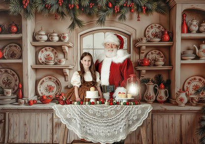 Christmas China Cabinet - With Sweep Option