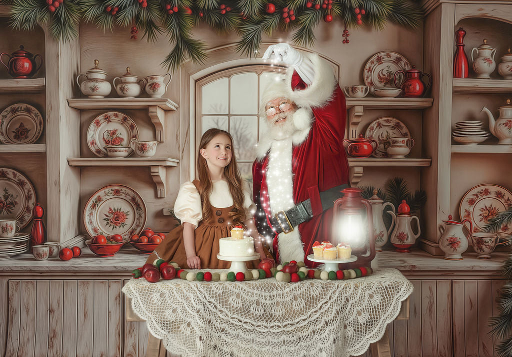 Christmas China Cabinet - With Sweep Option