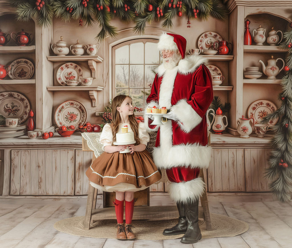 Christmas China Cabinet - With Sweep Option