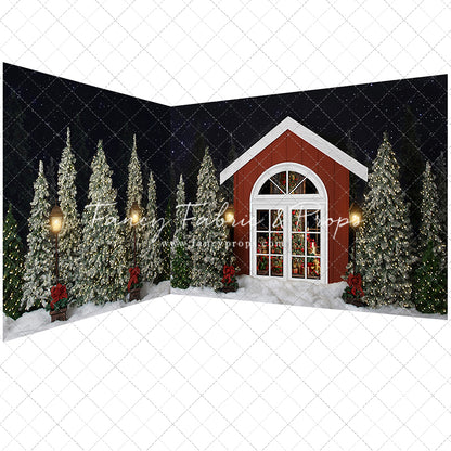 Christmas Cottage 2pc Mini Room