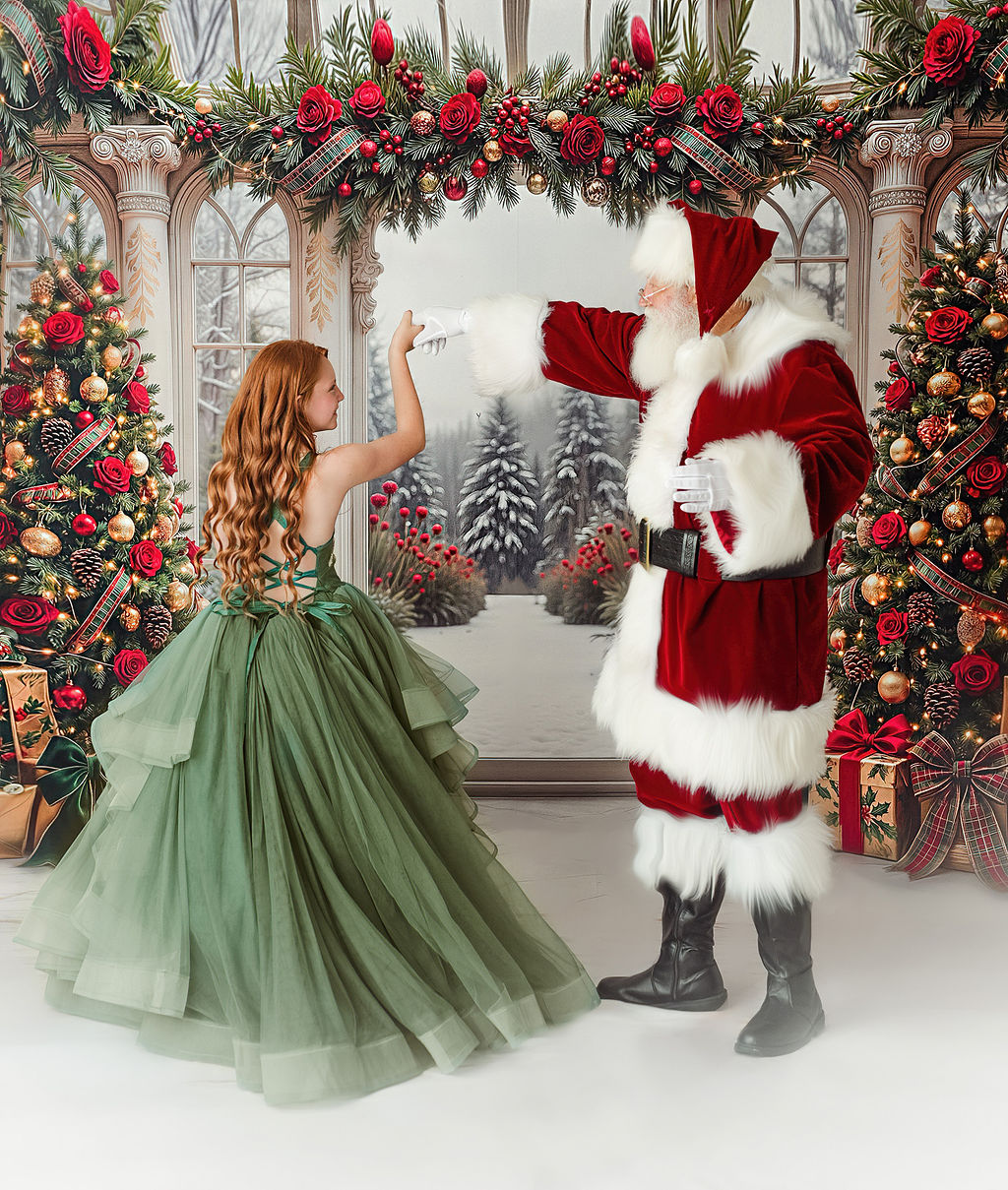 Christmas Rose Gala - with Sweep Option