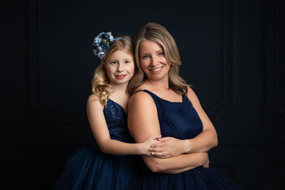 Classic Navy Wainscoting Wall - With Sweep Option