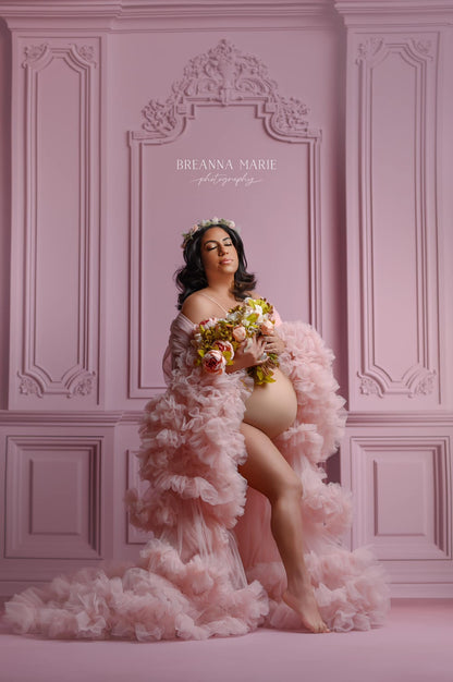 Classic Pink Victorian Wall - With Sweep Option