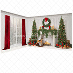 Classic Christmas Mantle 2pc Room