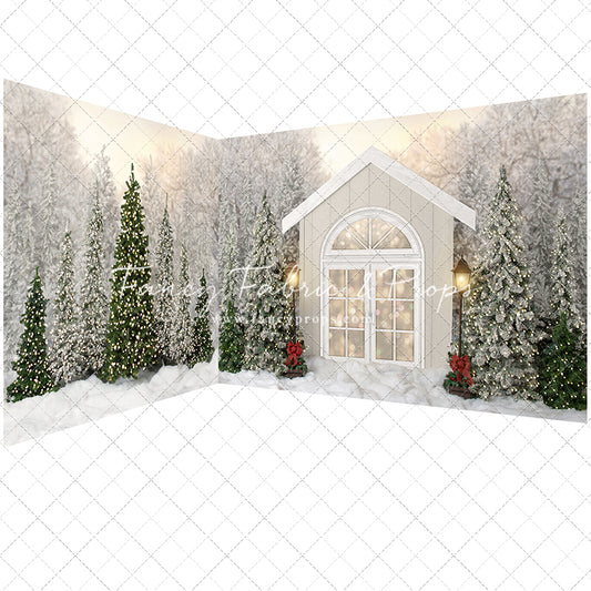 Classy Christmas Cottage - 2pc Mini Room