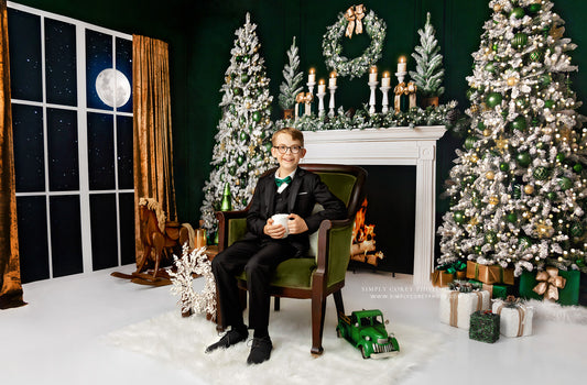 Classy Gold & Greens Mantle 2pc Room