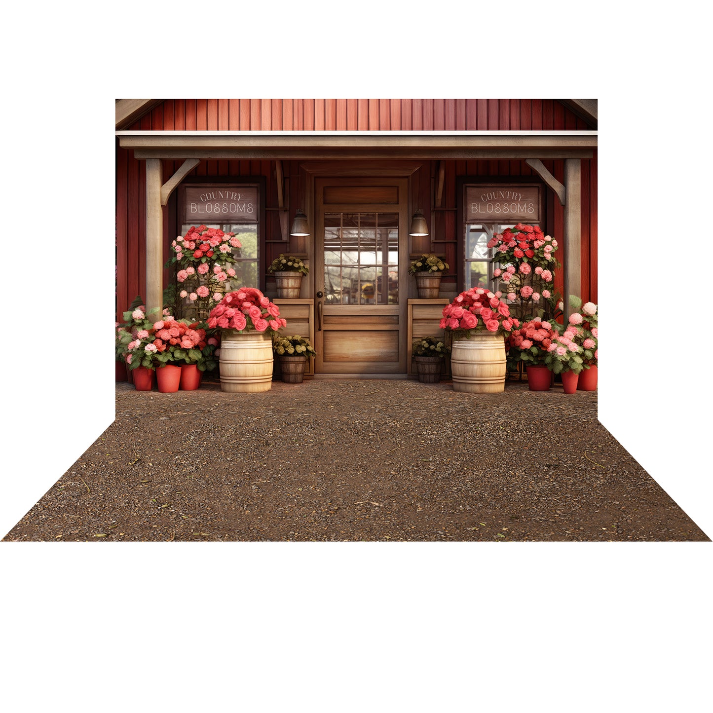 Country Blossoms Flower Shop 2pc Set