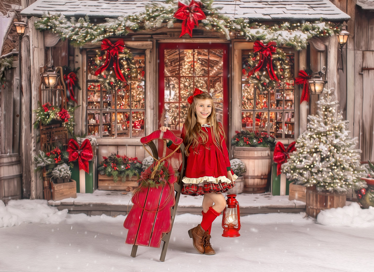 Country Christmas Store - with Sweep Option