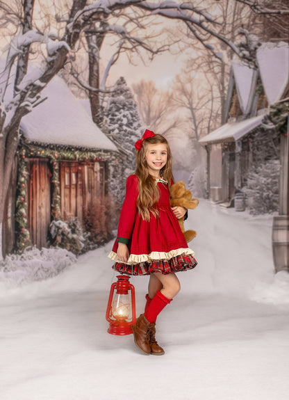 Country Christmas Store Street - with Sweep Option