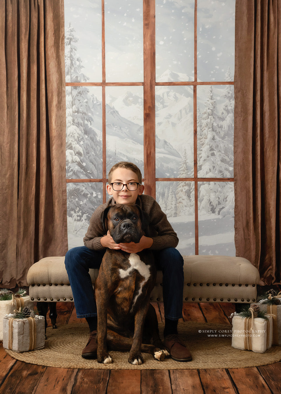 Rustic Country Lodge Mantle - Room