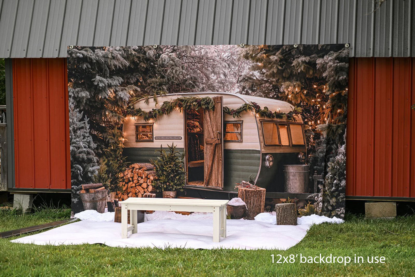 Cozy Camper Christmas - with Sweep Option