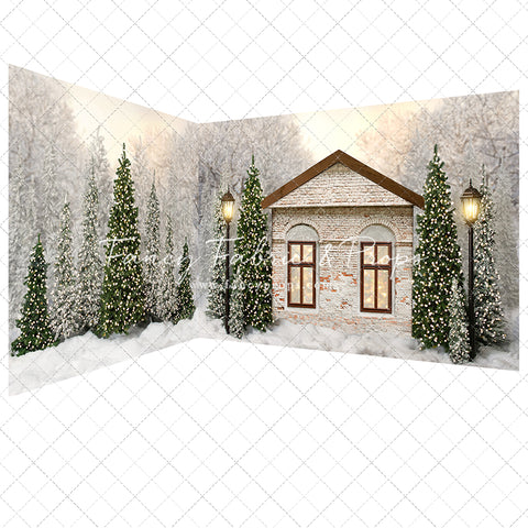 Cozy Christmas Cottage - 2pc Mini Room