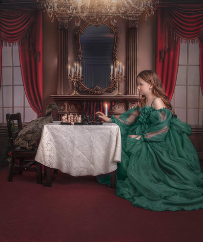 Cozy Up By The Fire - Red Carpet Option - with Sweep Option