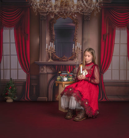 Cozy Up By The Fire - Red Carpet Option - with Sweep Option