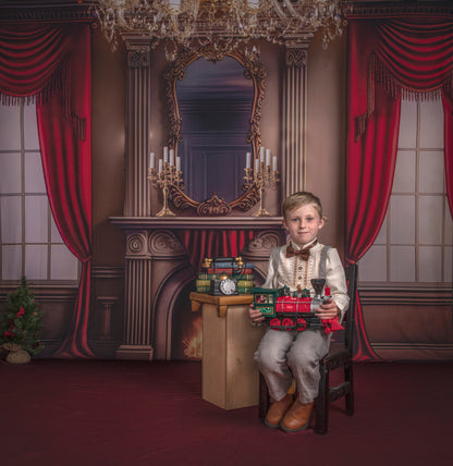 Cozy Up By The Fire - Red Carpet Option - with Sweep Option