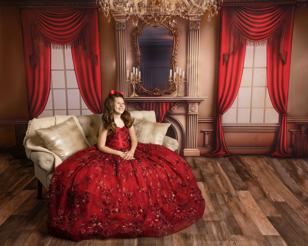 Cozy Up By The Fire - Wood Floor Option - with Sweep Option