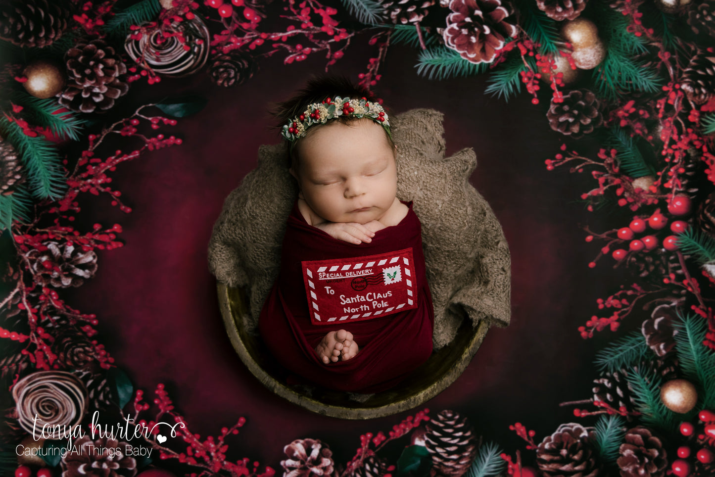 Crimson Christmas Berries - Petite