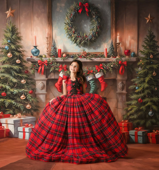 Antique Holiday Mantle - with Sweep Option