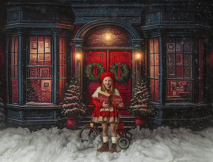 Heartfelt Holiday Home - Red Doors With Snow Floor Option - with Sweep Option