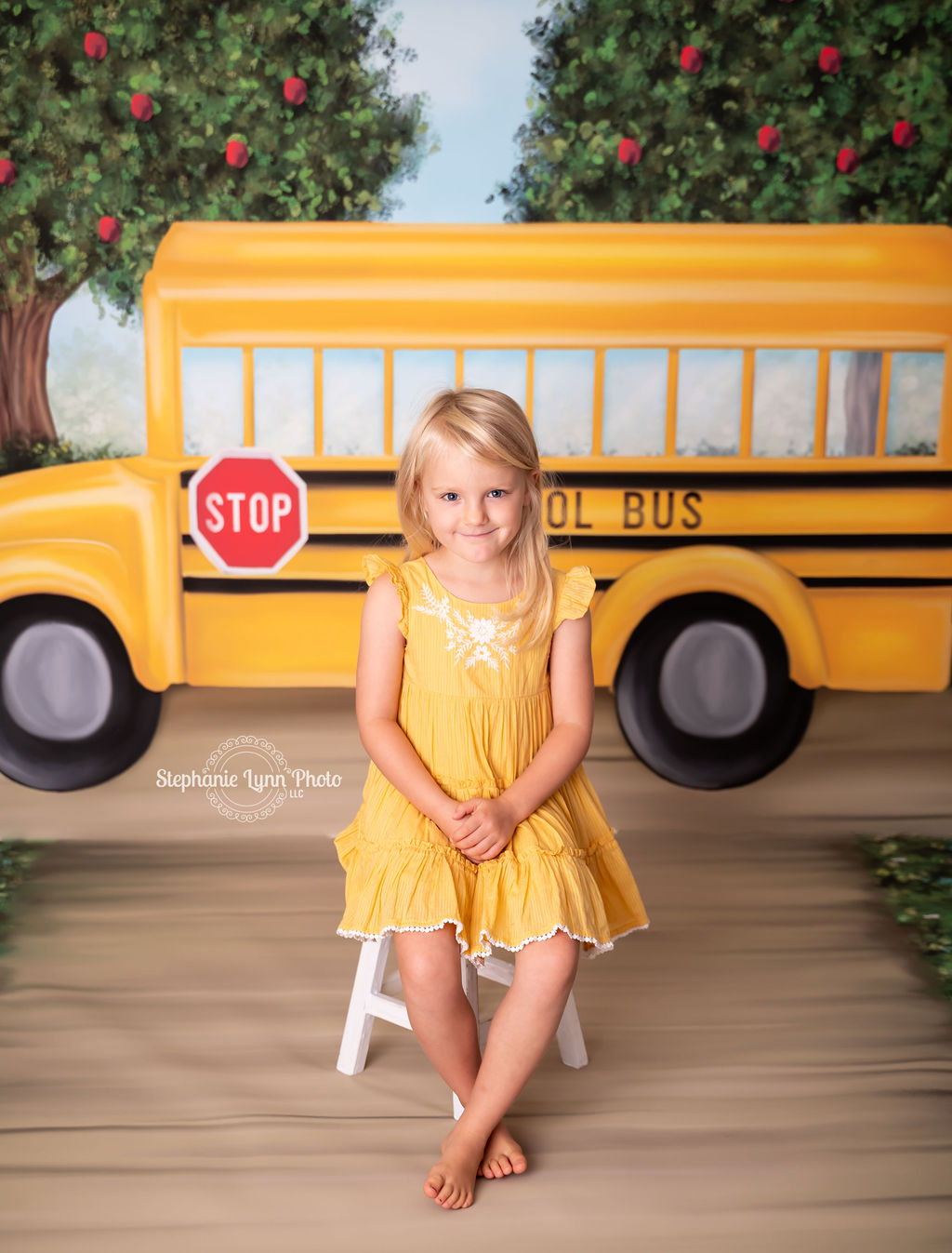 Little Yellow School Bus - With Sweep Option