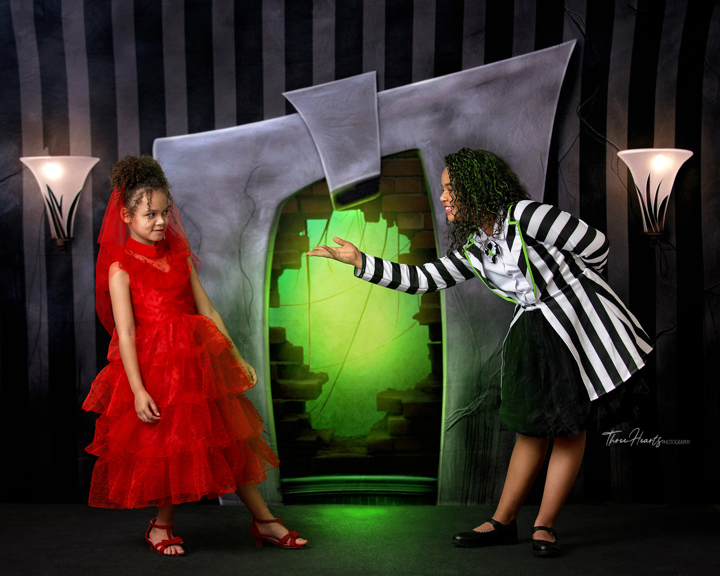 Strange & Unusual Fireplace - 2pc Set