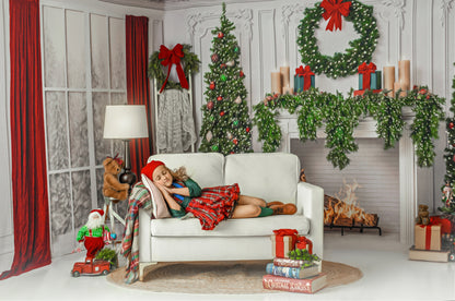 Classic Christmas Mantle 2pc Room