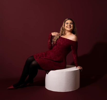 RTS Deep Red - 8x8' Fleece - Dirty/Folds/Creases - 60% Off