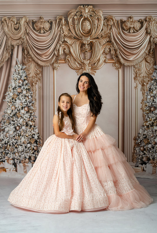 Elegant Golden Noel - with Sweep Option