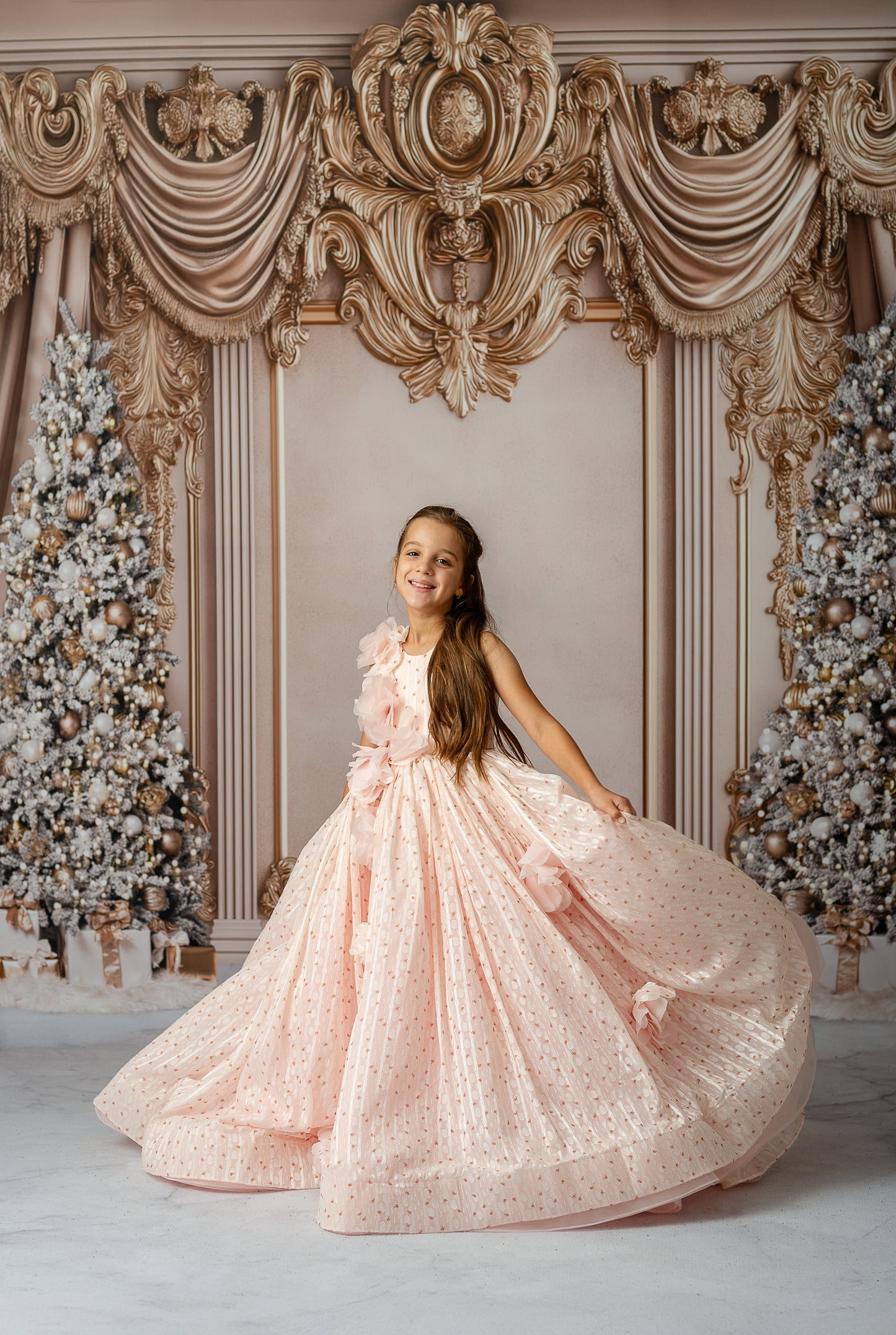 Elegant Golden Noel - with Sweep Option