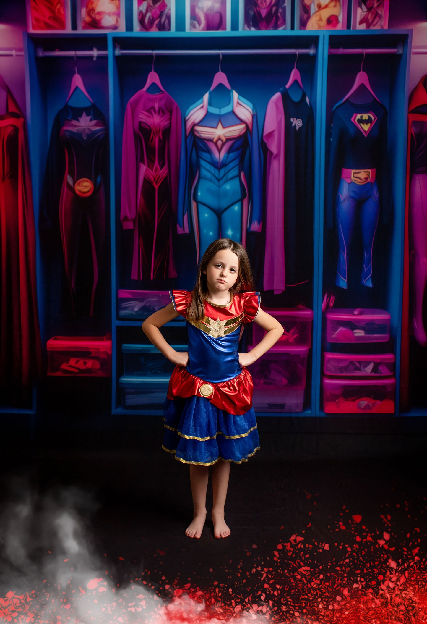 Dress Like A Super Girl- With Sweep Option