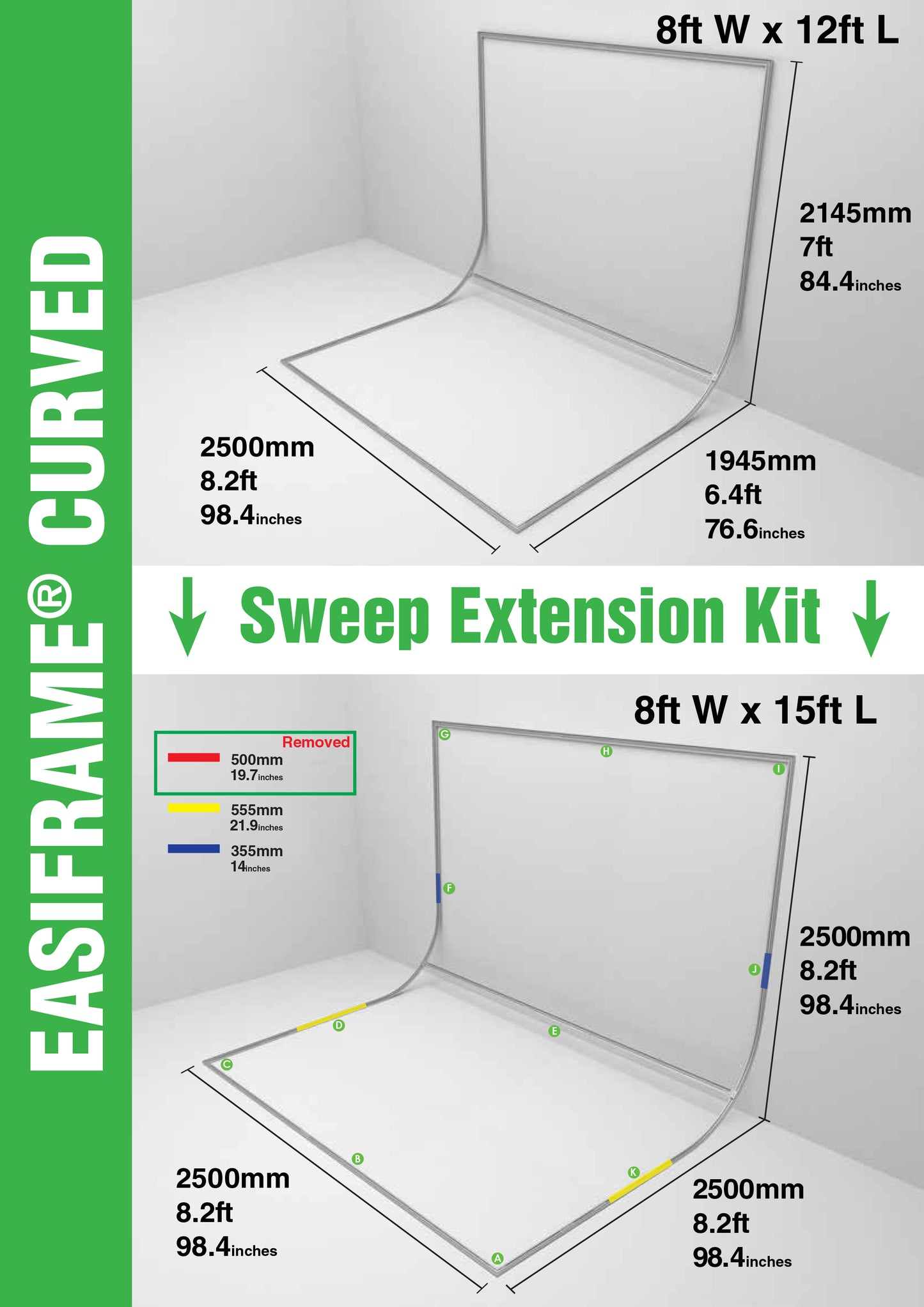 Easiframe Backdrop Sweep System
