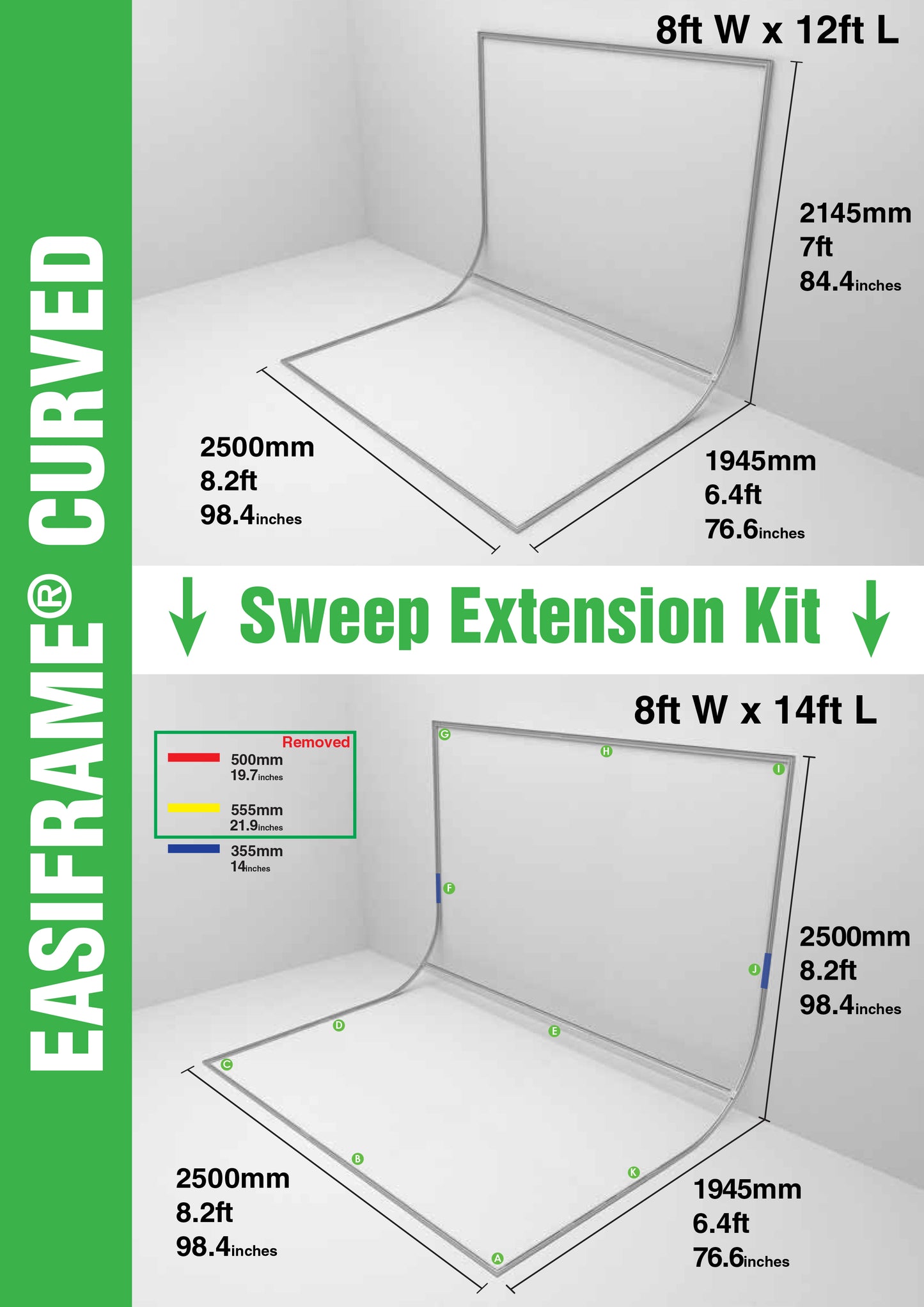 Easiframe Backdrop Sweep System